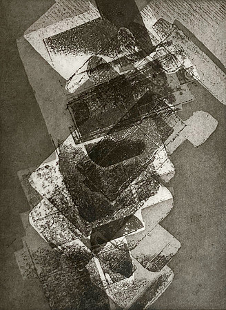 Airfield View, Collograph